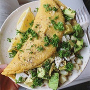 Avocado and Cucumber Crepe