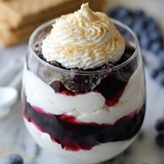 Cheesecake Parfaits With Blueberry Pie Filling