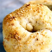 Onion Bagel With Butter