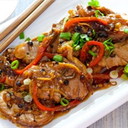 Pork in Black Pepper Sauce