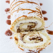 Apple Pie Cake Roll With Mascarpone Filling