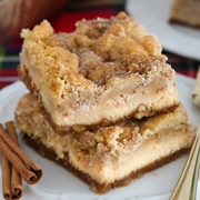 Ginger Snickerdoodle Cheesecake Bars