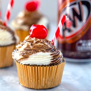 Root Beer Float Cupcake