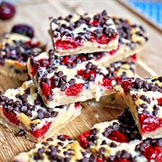 White Chocolate Cherry Pie Shortbread Bars