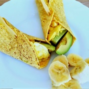 Egg and Banana Pepper Wrap