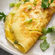 Cheese &amp; Spring Onion Omelette