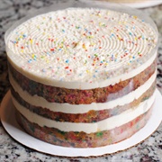 Southern Roots Vegan Bakery Funfetti 3 Layered Cake