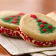 Christmas Tree Sandwich Cookies