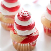 Candy Cane Cupcake