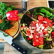 Mixed Vegetable Salad With Parsley