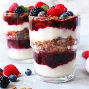 Fruit, Yoghurt and Granola Parfait