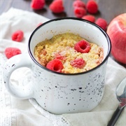 Apple and Raspberry Oatmeal