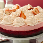 Red Velvet Strawberry Cheesecake