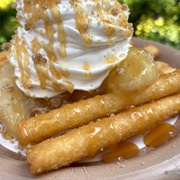 Apple Pie Funnel Cake Fries