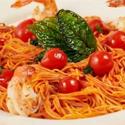 Shrimp With Angel Hair