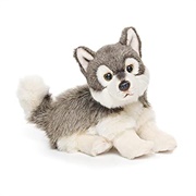 Small Wolf Friend Wispy Charcoal Plush