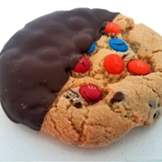 Twisted Cookie Half Dipped Chocolate Chip M&amp;M Cookie