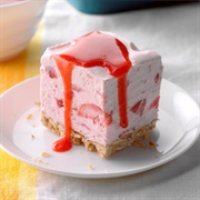 Freezer Strawberry Shortbread Dessert