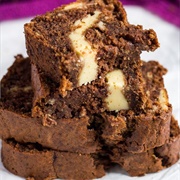 Cheesecake Stuffed Chocolate Banana Bread