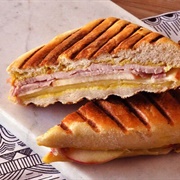 Ham, Cheese and Apple Panini W/ Honey Mustard