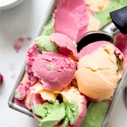 Rainbow Sherbet Ice Cream