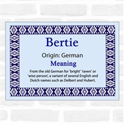 Bertie