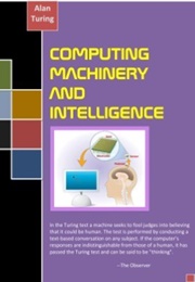 Computing Machinery and Intelligence (Alan Turing)