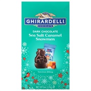 Ghirardelli Dark Chocolate Sea Salt Caramel Snowman