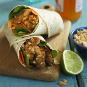 Chicken Satay Wrap