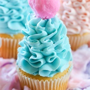 Cotton Candy Cupcake