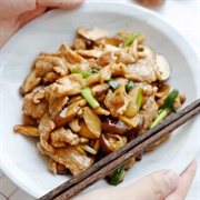 Pork With English Mushrooms