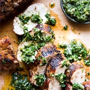 Grilled Pork Tenderloin With Chimichurri