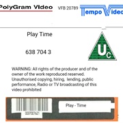 Play Time Video Label