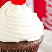 Cherry Coke Float Cupcakes