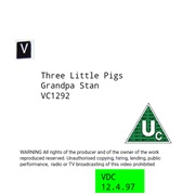 Grandpa Stan&#39;s Three Little Pigs Tape Label