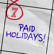 Paid Holiday