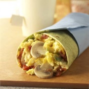 Egg and Mushroom Wrap