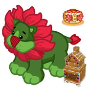 Poinsettia Lion