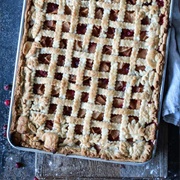 Apple Cranberry Slab Pie