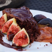 Vegan Chocolate Cake With Figs