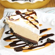 Fudge Bottom Caramel Pie