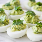 Guacamole Deviled Eggs