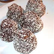 Vegan Chocolate &amp; Coconut Balls With Coffee Cream Filling