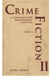 Crime Fiction II (Allen J. Hubin)