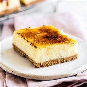 Creme Brulee Cheesecake Bars