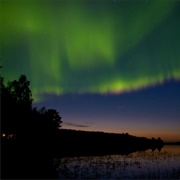 Viewing the Northern Lights in Lapland, Sweden