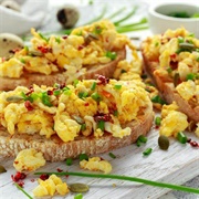 Scrambled Quail Egg