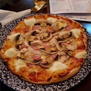 Ham and Mushroom Pizza