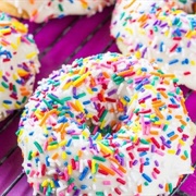 Vanilla Sprinkle Donut