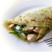 Egg and Arugula Wrap